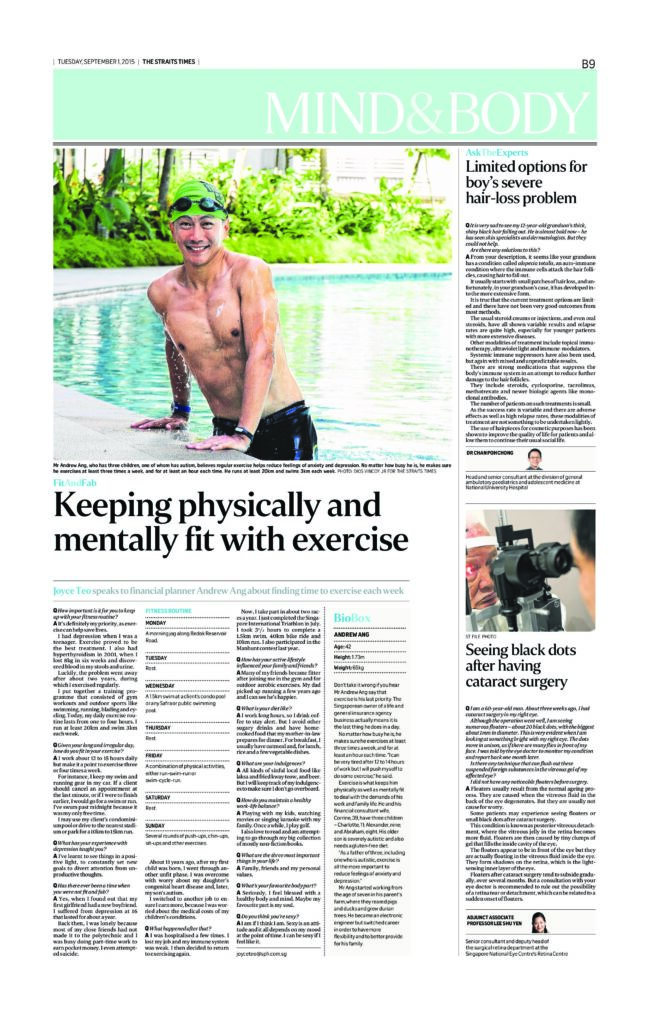 Keeping physically and mentally fit with exercise